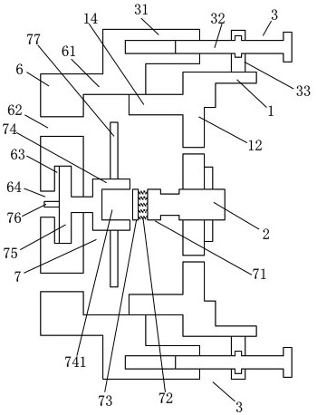 Sliding compression type asynchronous motor