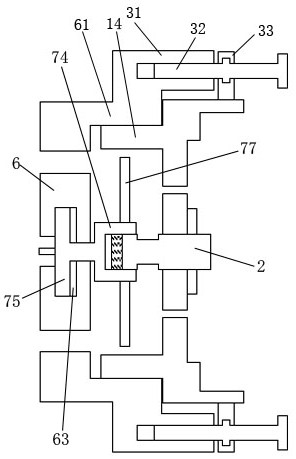 Sliding compression type asynchronous motor