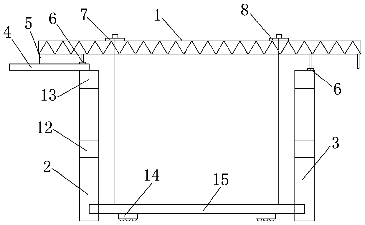 A hoisting method of a bridge deck hoisting device for an H-type dual-purpose bridge