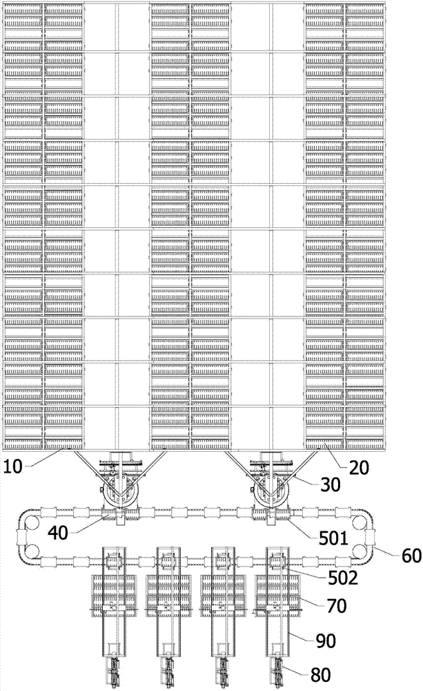 Automatic storing and extracting system capable of achieving high-density storage of articles