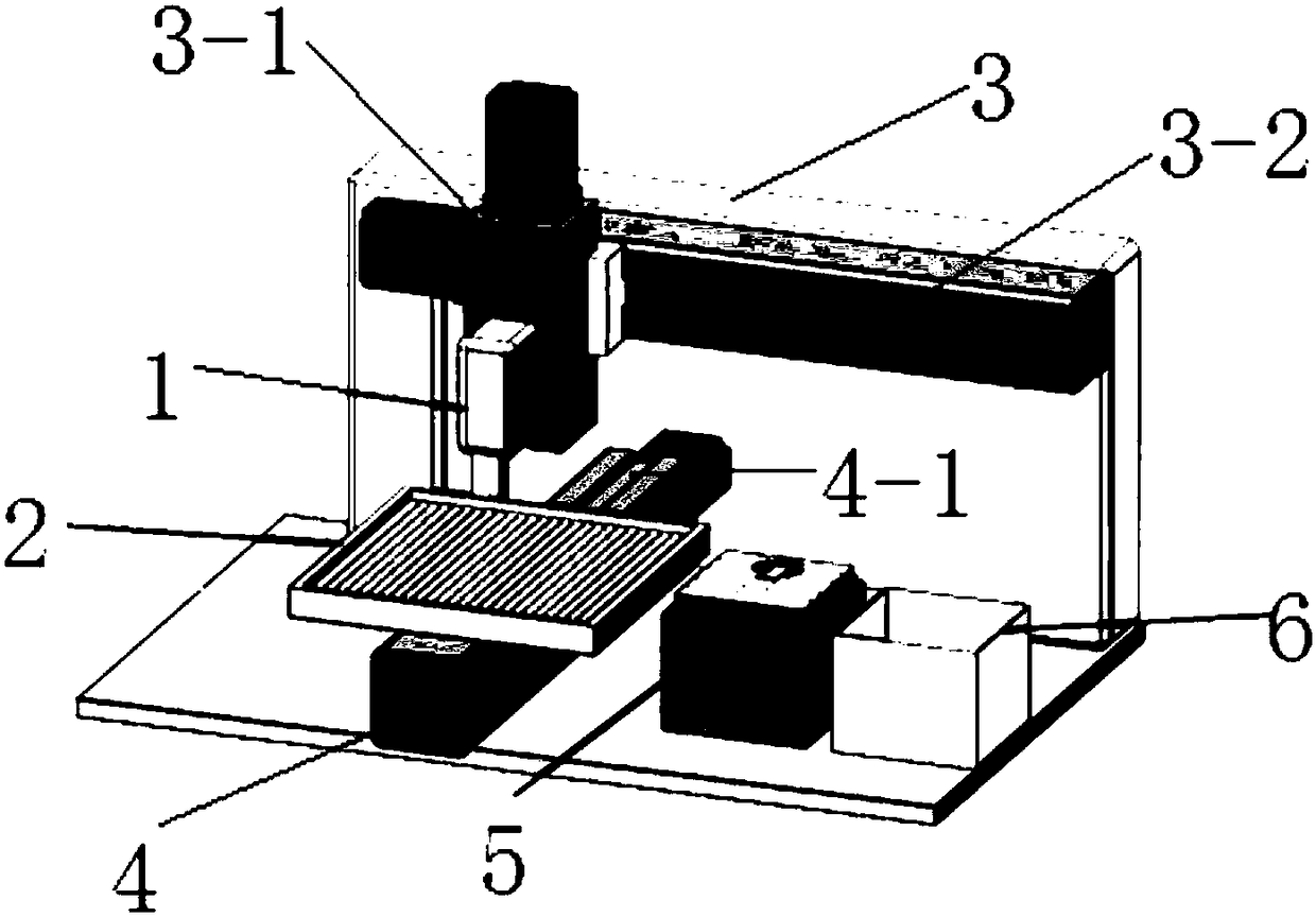 Filter automatic testing device and testing method