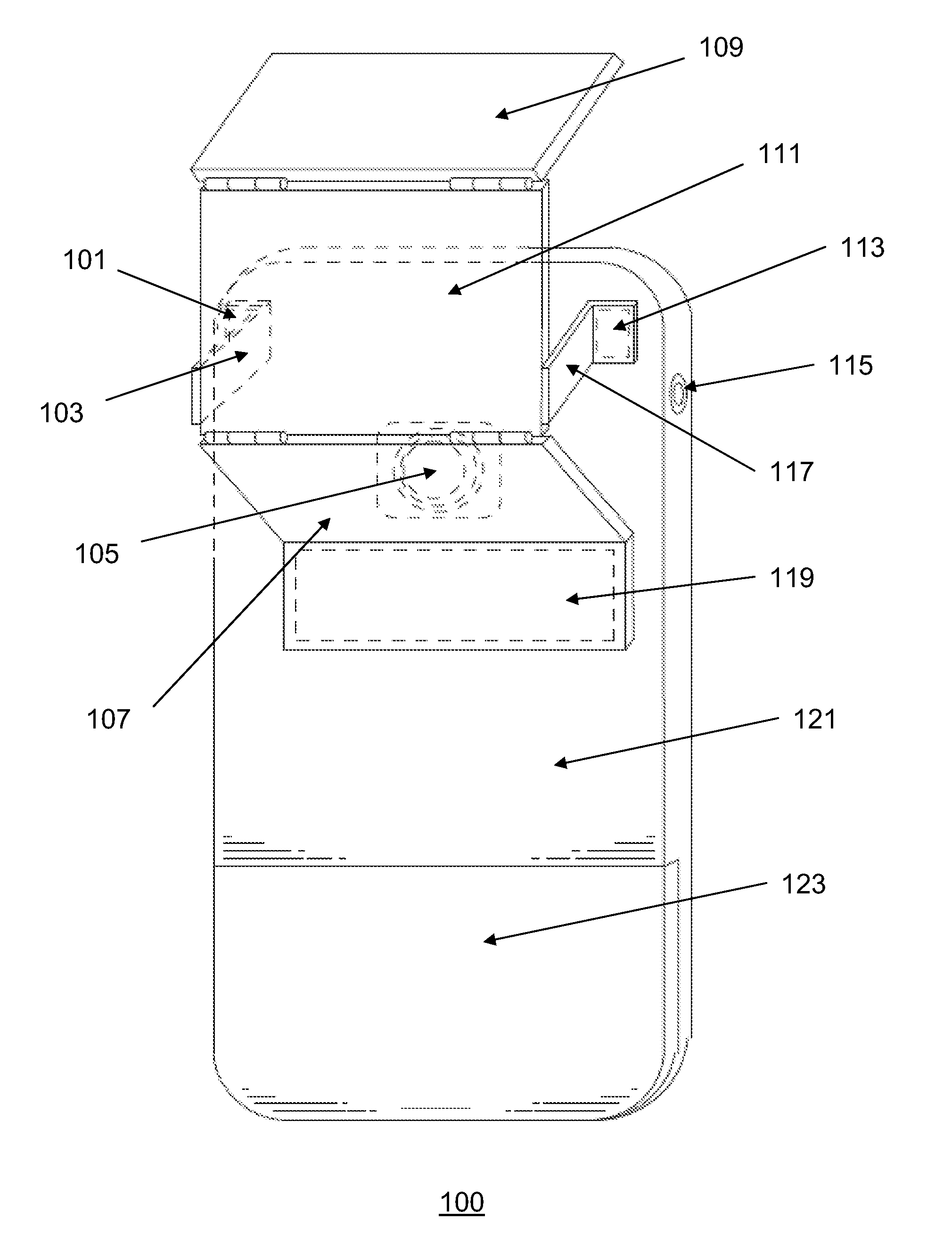 Apparatus and method for changing an image-capturing position of a mobile phone camera using a mirror device