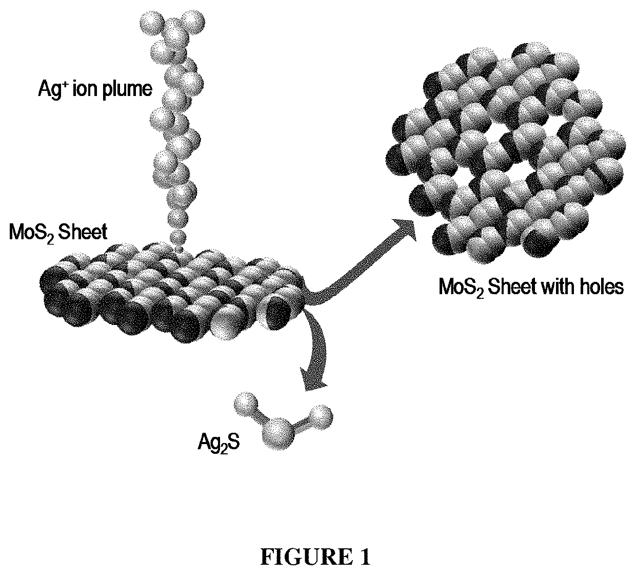 Method for creating nanopores in MOS<sub>2 </sub>nanosheets by chemical drilling for disinfection of water under visible light