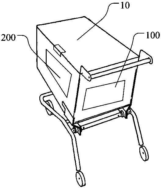 Shopping trolley, shopping system and implement method of shopping system