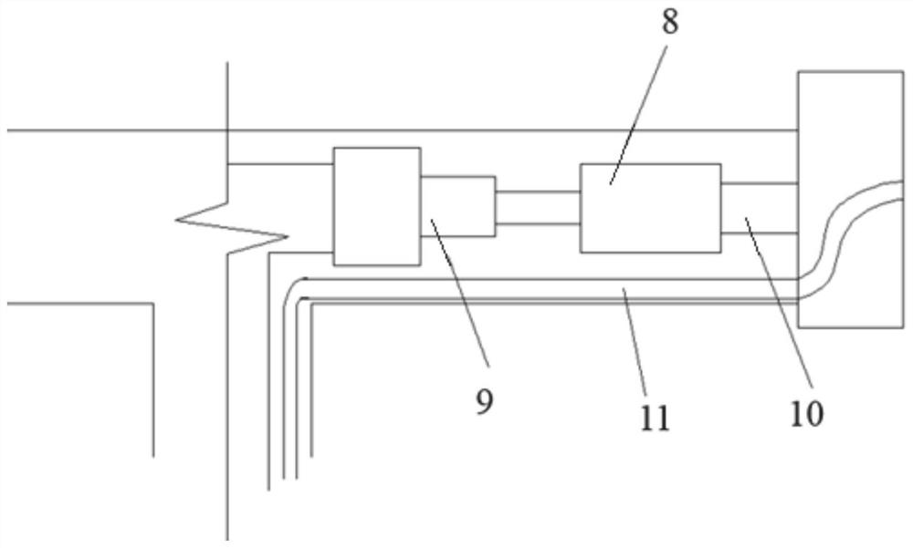 Bidirectional rapid tunneling device and method suitable for simulating construction from transverse tunnel to main tunnel