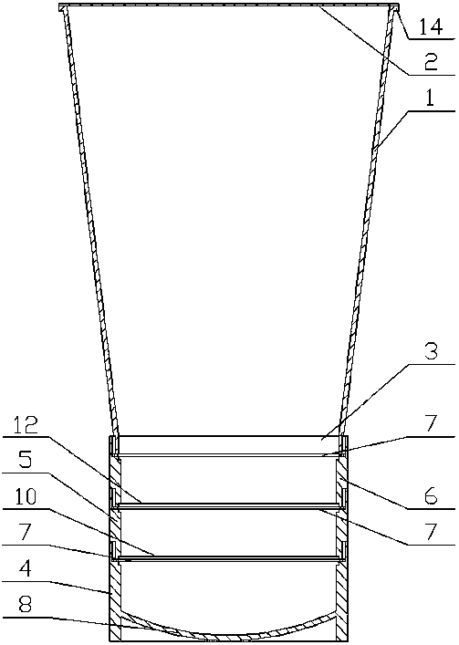 Assembled milky tea cup