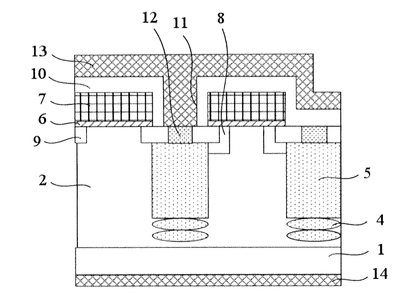 Method for manufacturing trench type superjunction device and trench type superjunction device