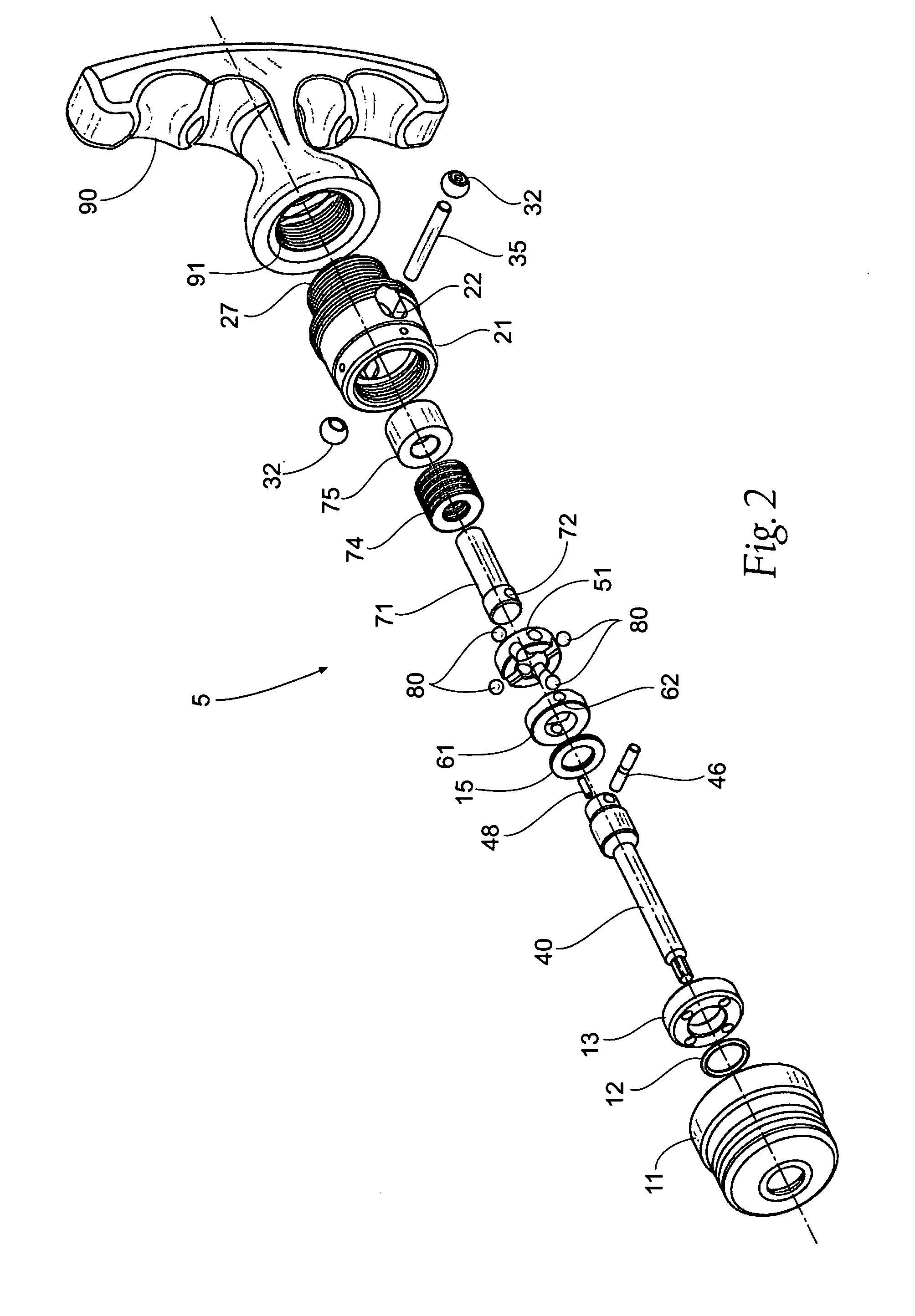 Fixed torque limiting driver