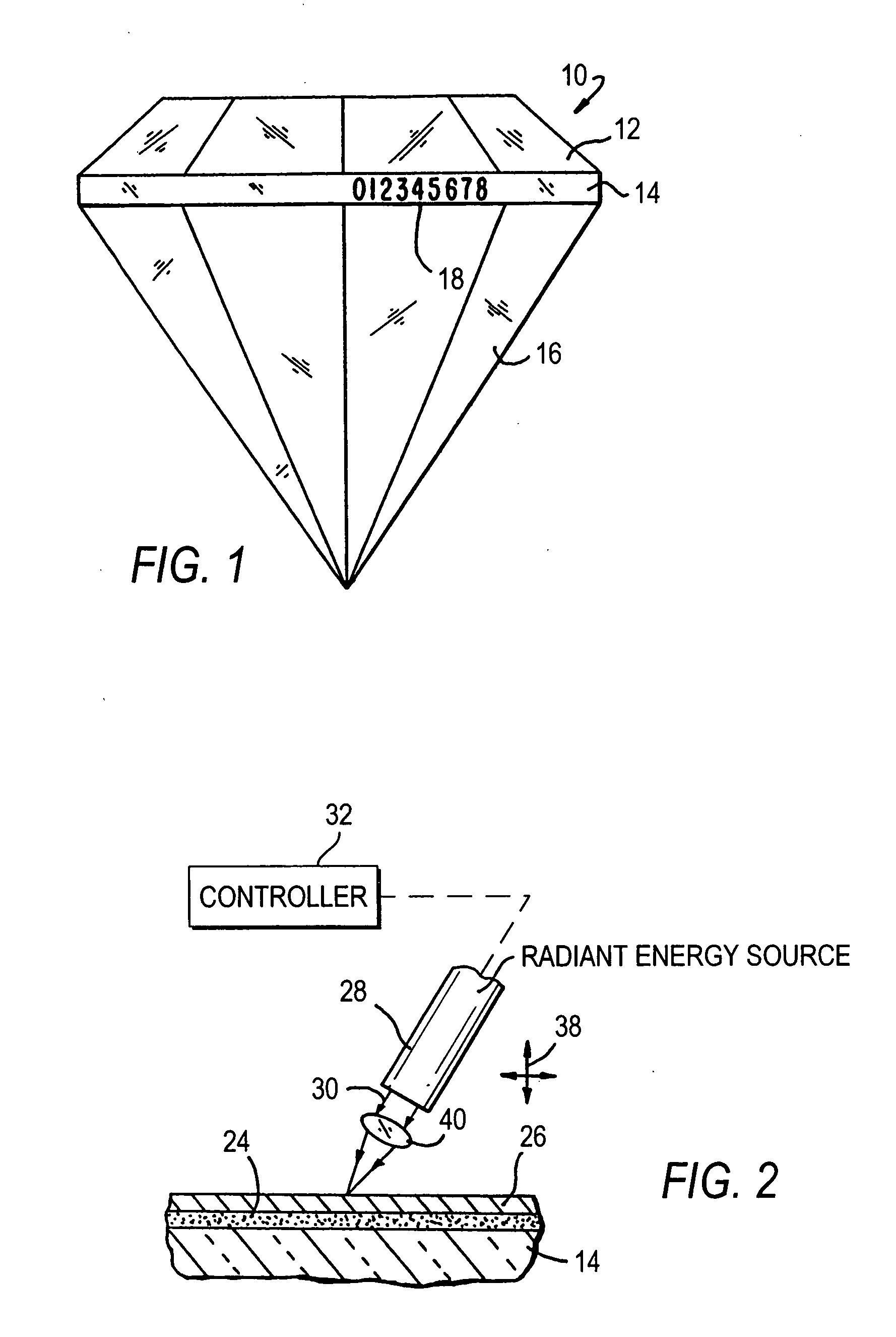 System for and method of authenticating marked objects