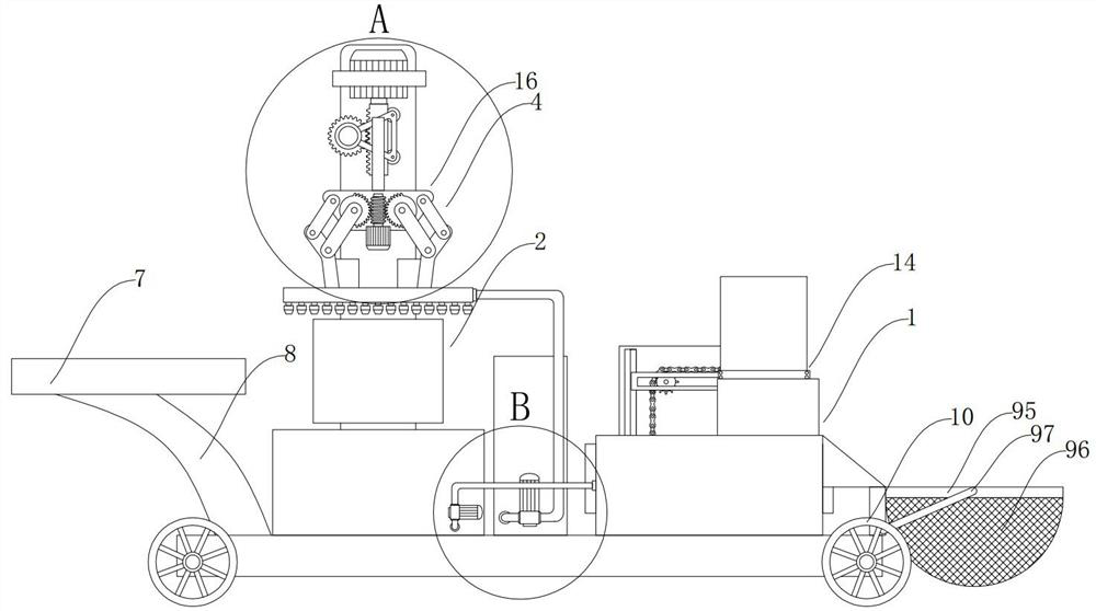 Two-stage interception type scrap isolation type motor shaft polishing machine based on intermediary principle