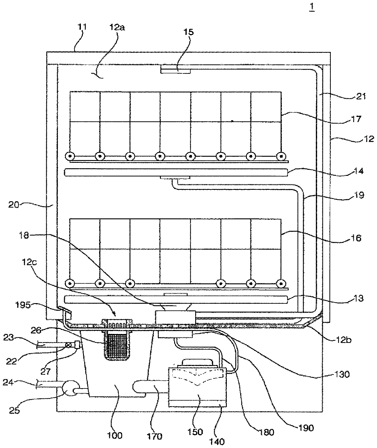 Washing pump and dishwasher including the same