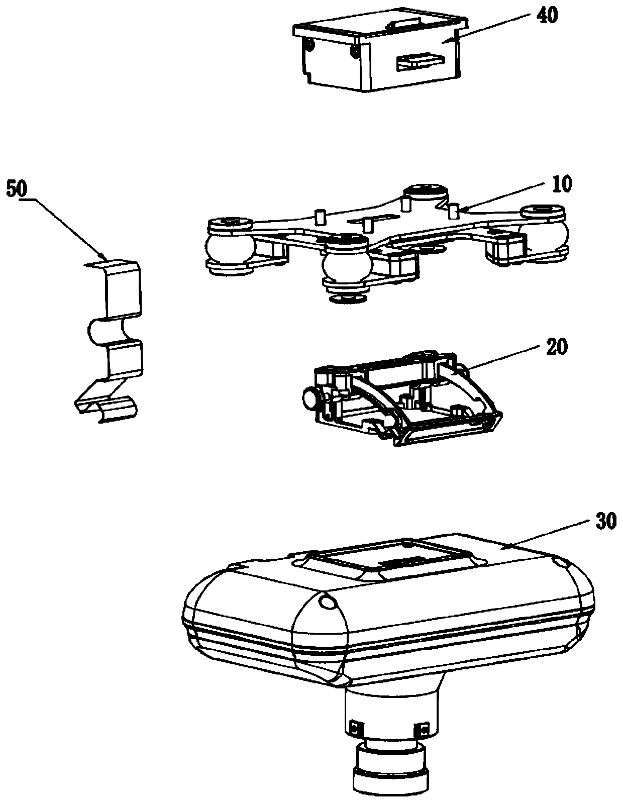 Unmanned aerial vehicle shooting device and unmanned aerial vehicle