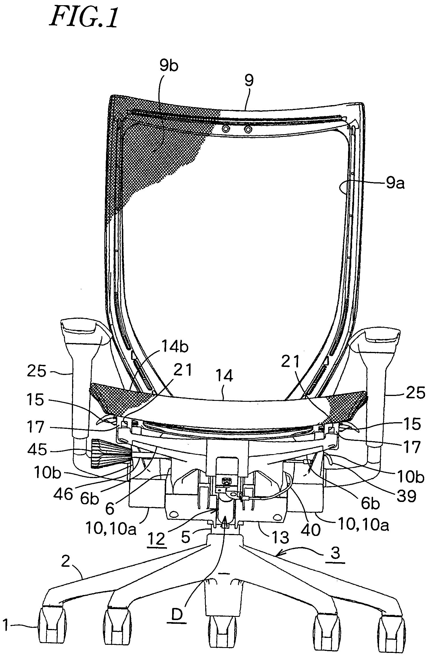 Backrest-tilting device