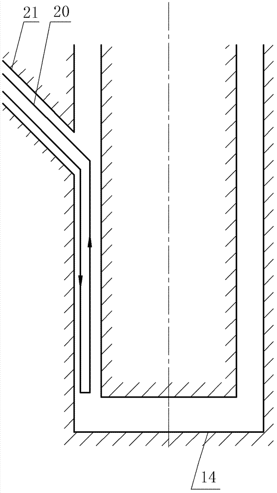System for reducing mine temperature by use of constant-temperature water bearing formation