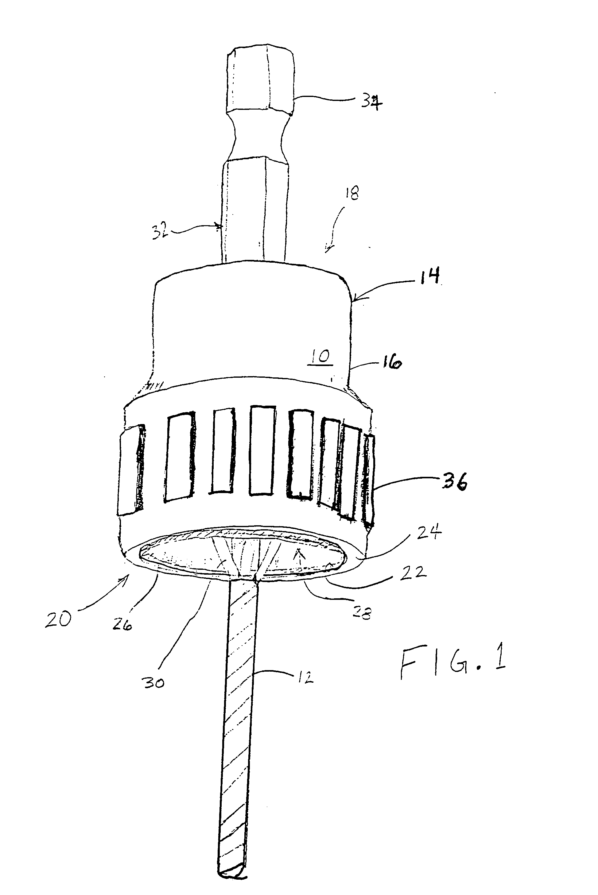 Depth limiting device and hole forming apparatus containing the same