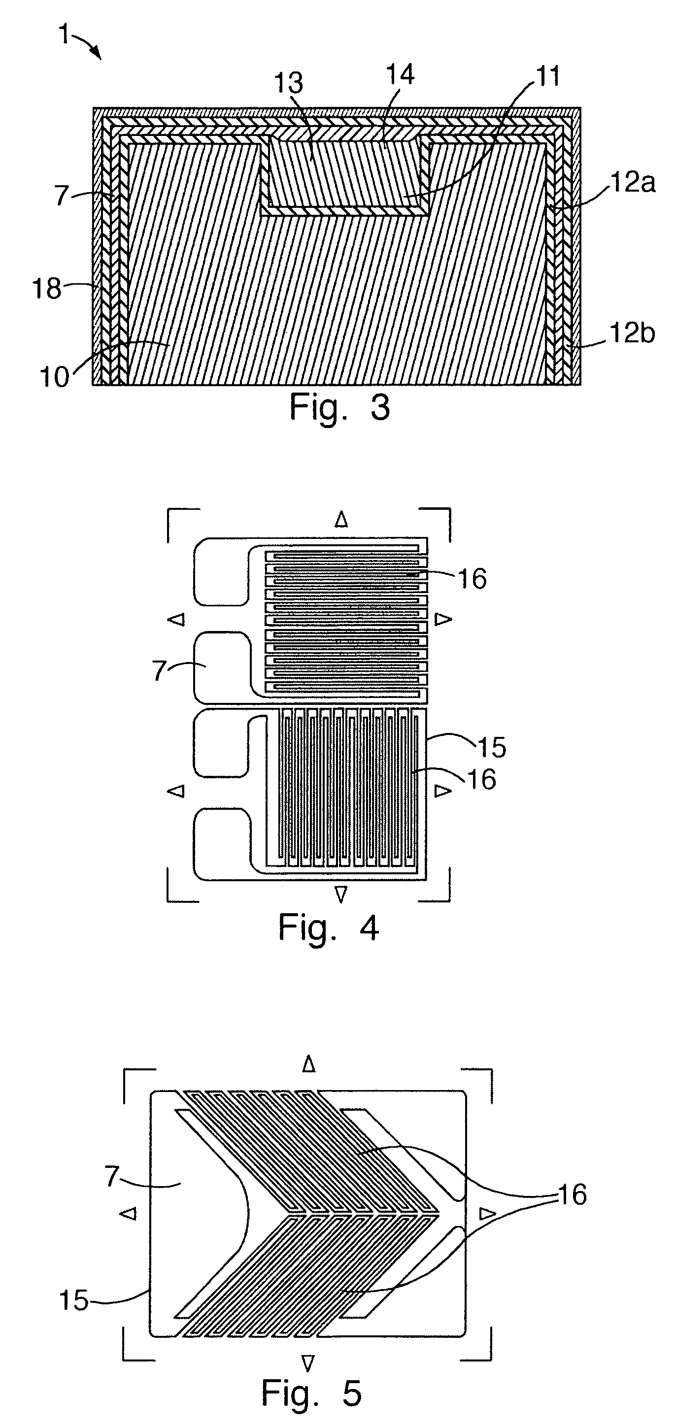Object having a layer of conducting material forming a sensing device