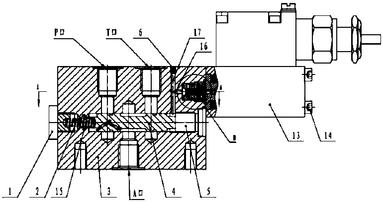 A mining explosion-proof electro-hydraulic brake valve