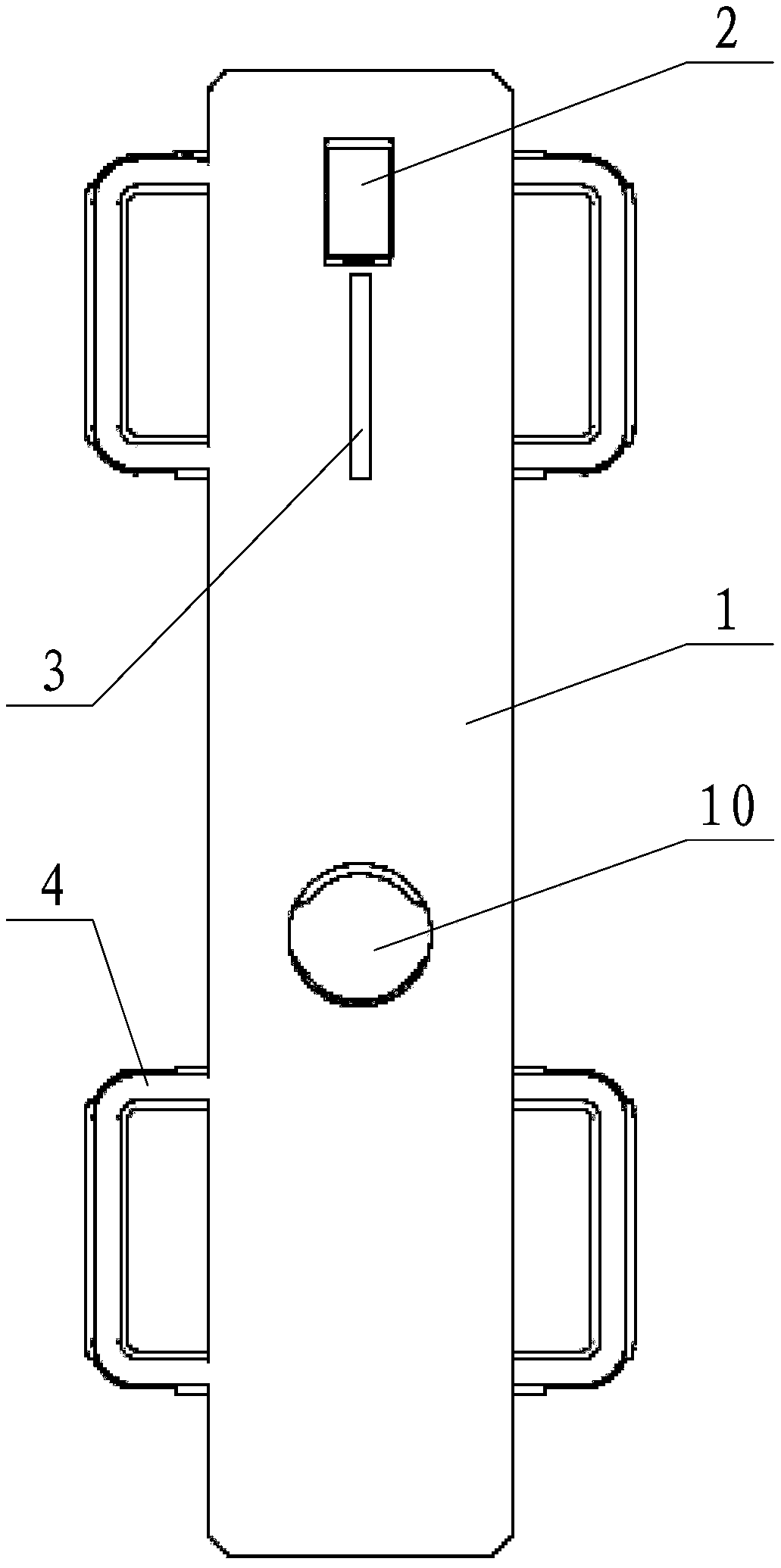 Axle rotation angle measuring device