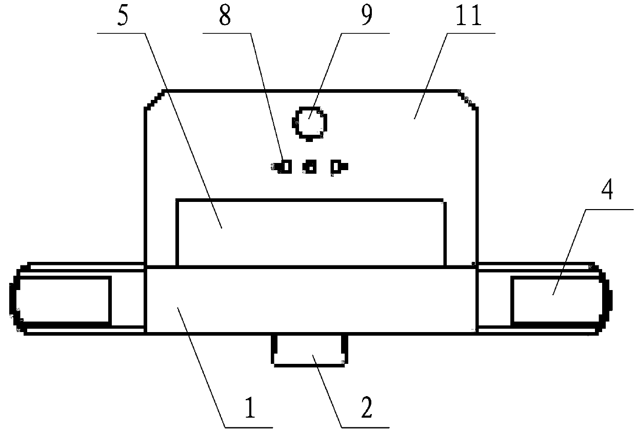 Axle rotation angle measuring device