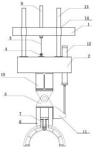 Pipe pile steel mold spreader