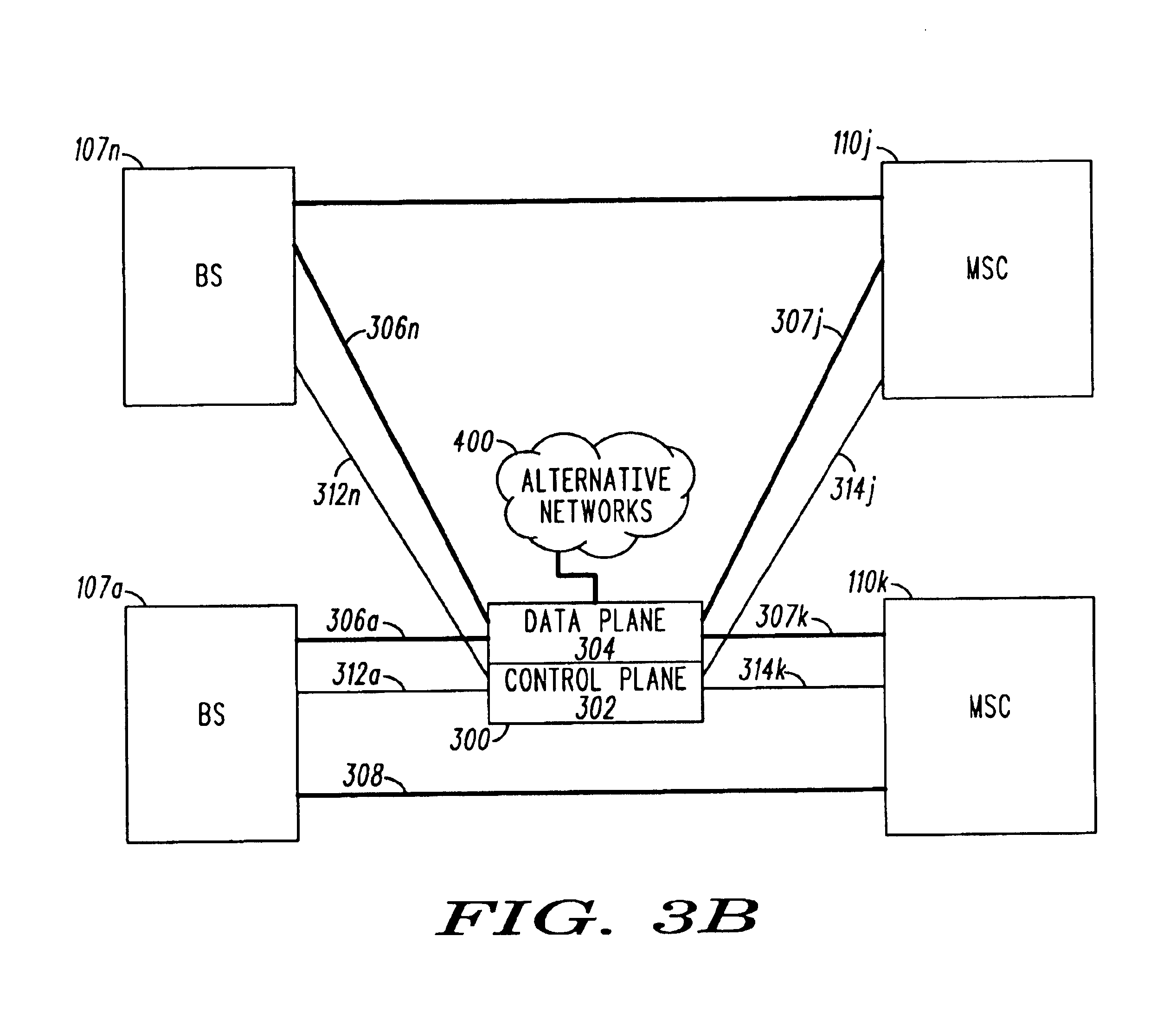 System and method of servicing mobile communications with a proxy switch