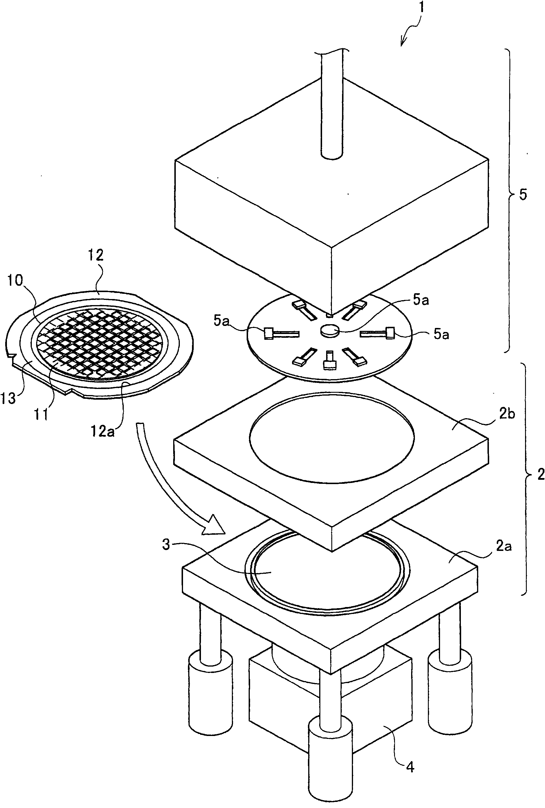 Breaking apparatus for membraniform adhesive and breaking method thereof