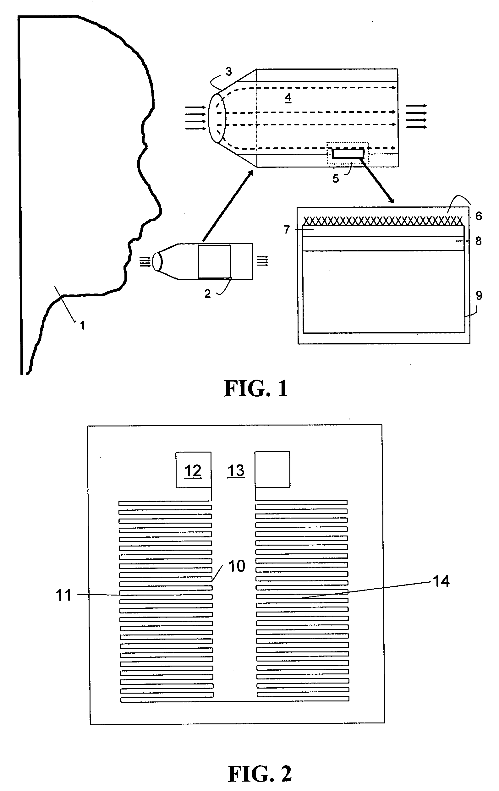 Thermoelectric sensor for analytes in a gas and related method