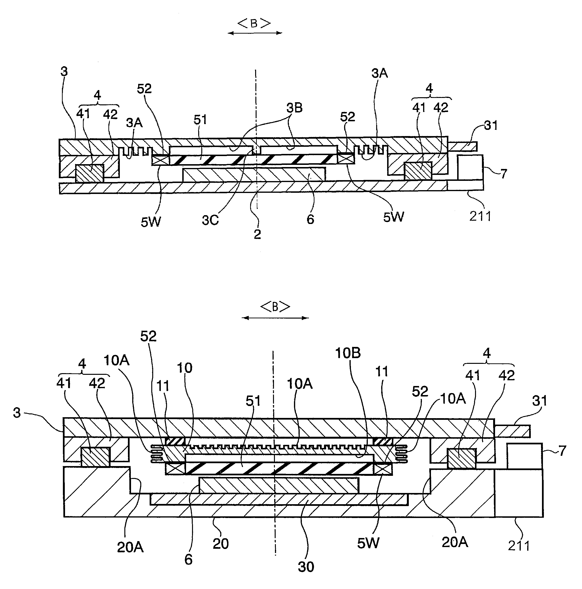 Linear motor and linear moving stage device