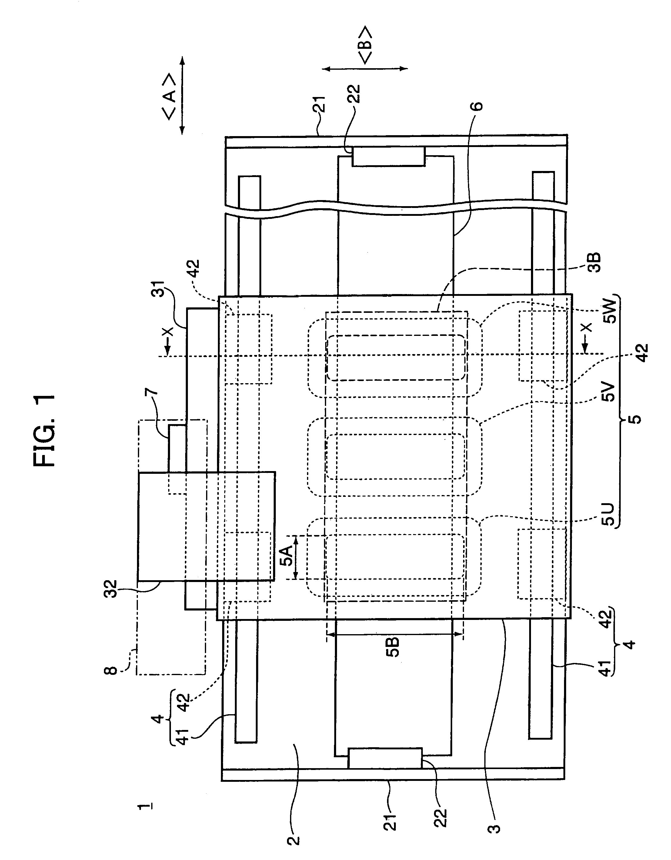 Linear motor and linear moving stage device