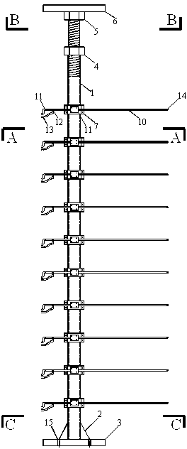 Framed bent device for wind tunnel flow field