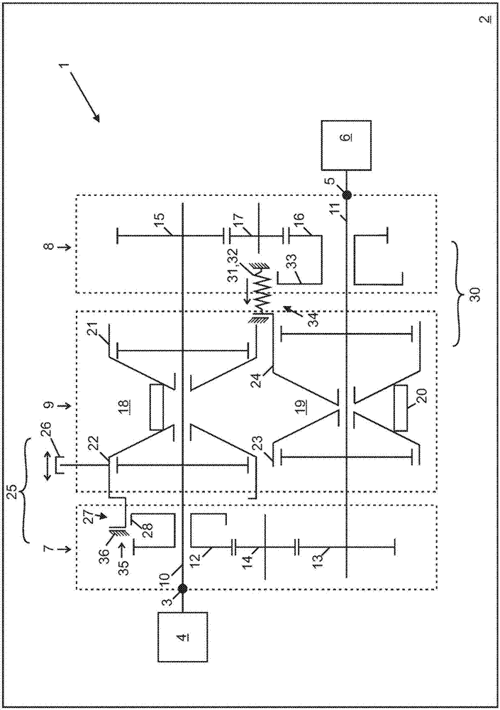 Gearing arrangement for an electric motor of a motor vehicle