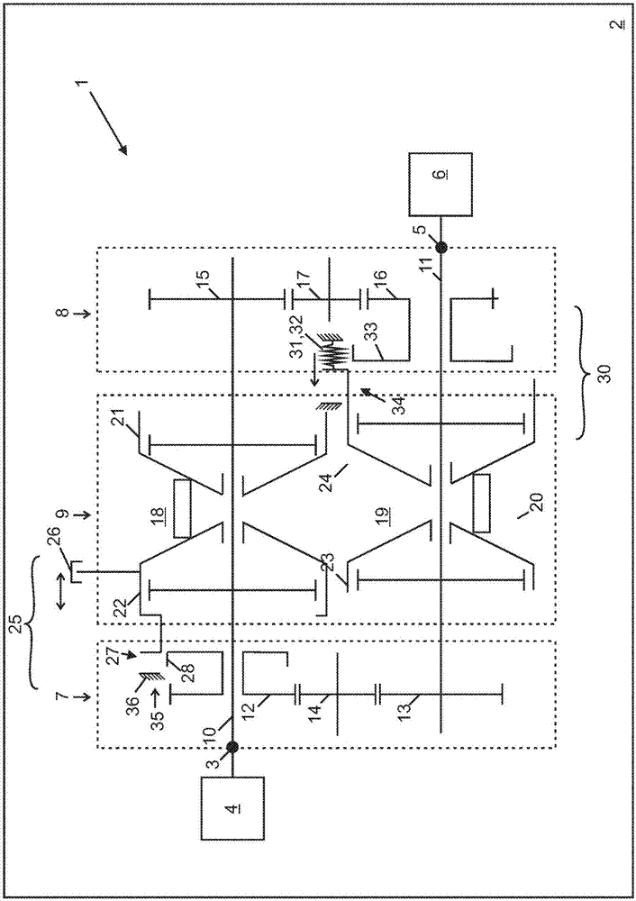 Gearing arrangement for an electric motor of a motor vehicle