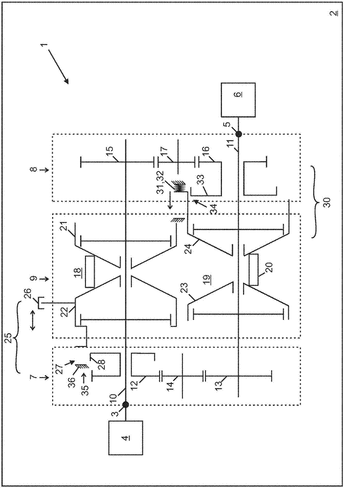 Gearing arrangement for an electric motor of a motor vehicle