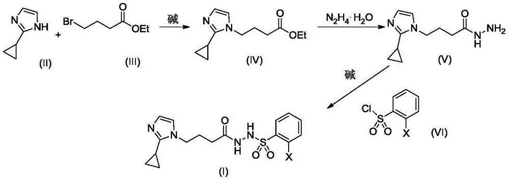 GPR119 agonist containing cyclopropyl hydrazide and halogenated benzene structures and application thereof