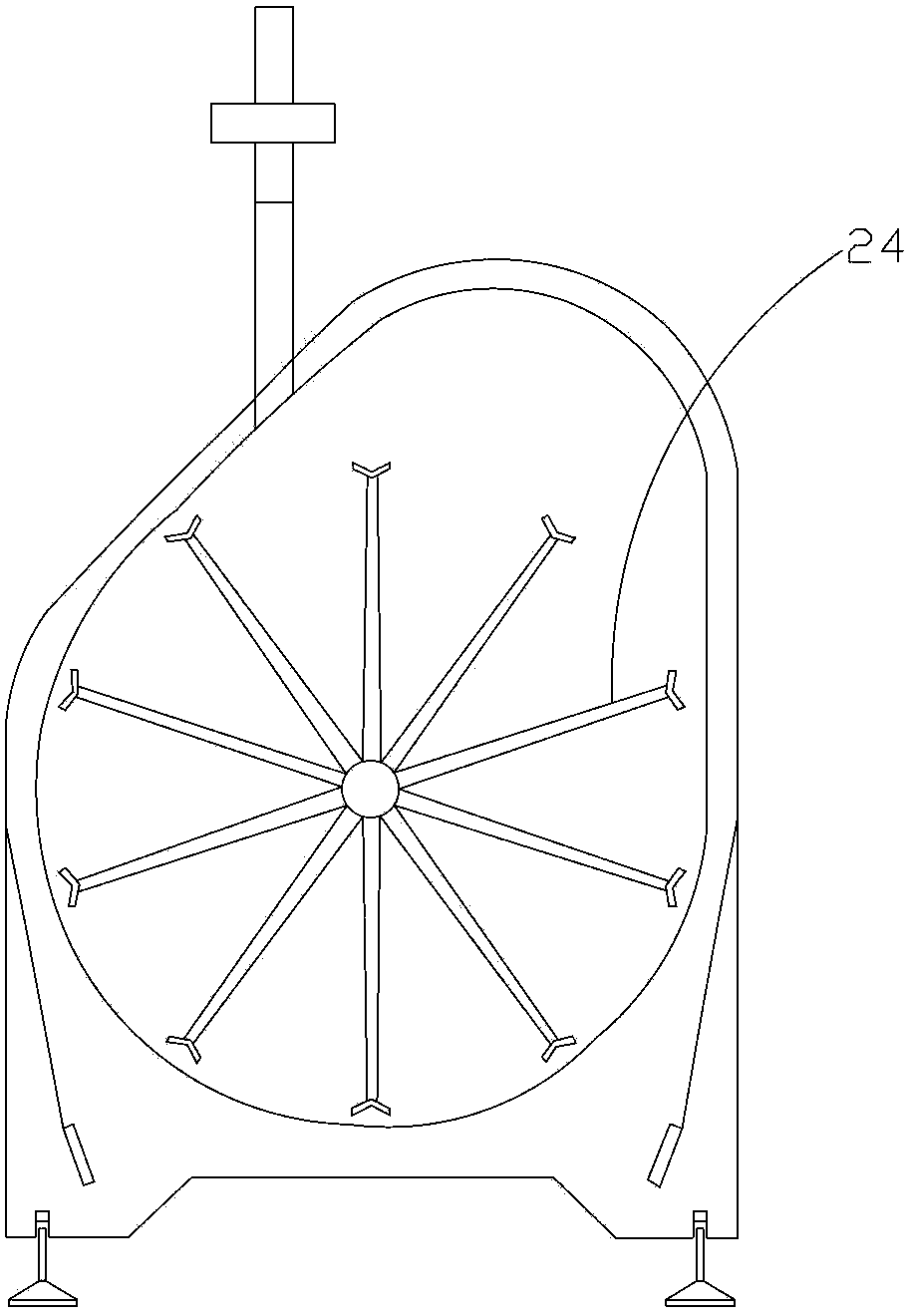 Method and special device for organic waste natural degradation