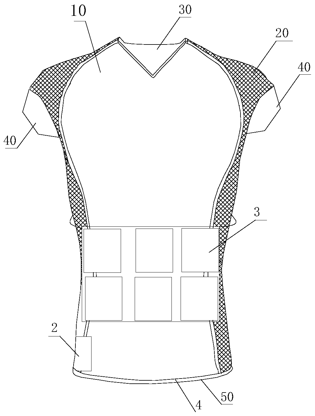 Medical sweat-absorbing protective clothes
