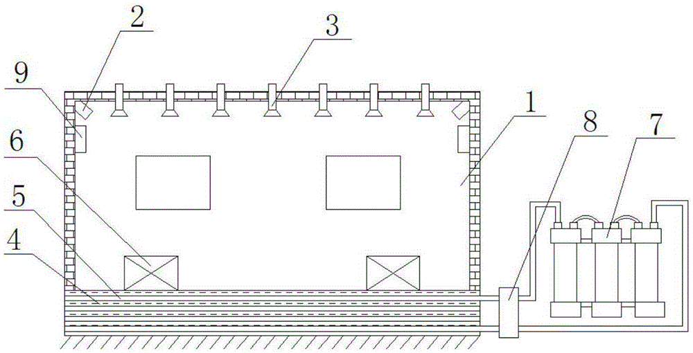 Solar energy constant temperature pig-culturing house with monitoring system