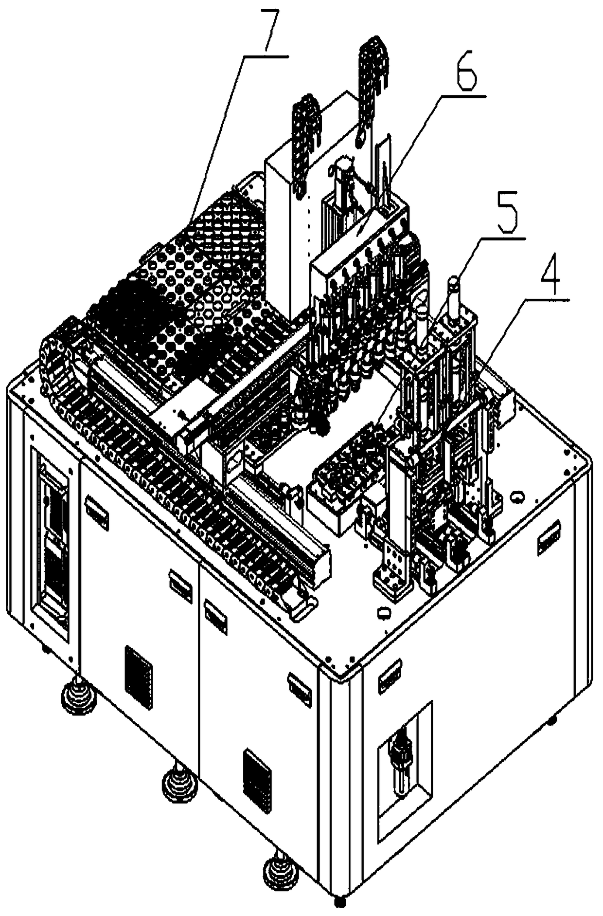 Assembling equipment used for large-diameter projection lens