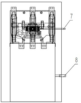 Low-voltage vacuum circuit breaker with electric isolation for feed switch