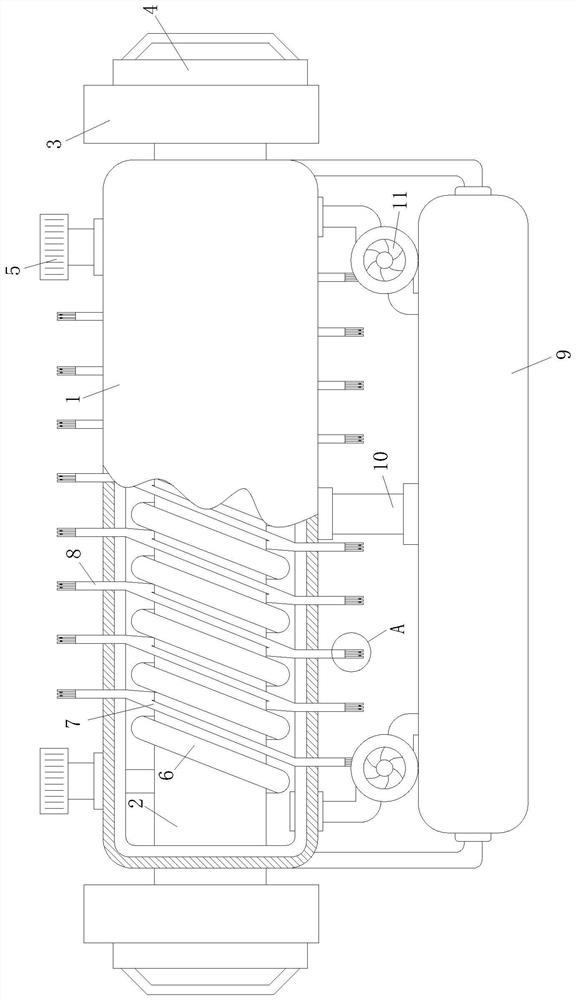 Heat exchanger for internal thread copper pipe and air conditioner