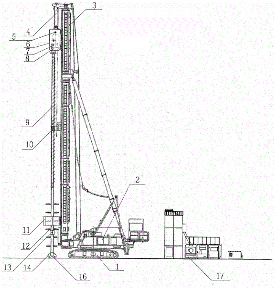 Multi-axial mixing pile device capable of reducing soil extrusion and application thereof