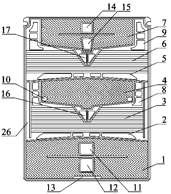 Integrated double-effect plate seawater desalination device and its working method