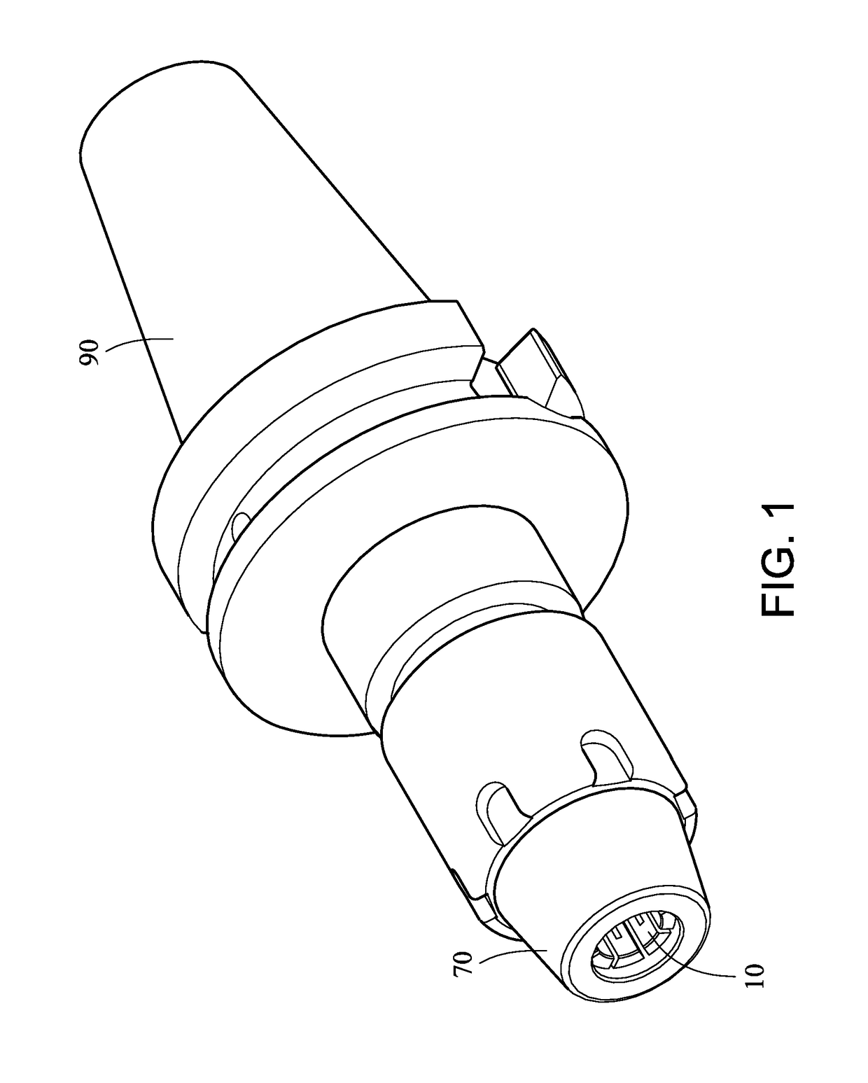 Blade fastening device having a waterproof arrangement