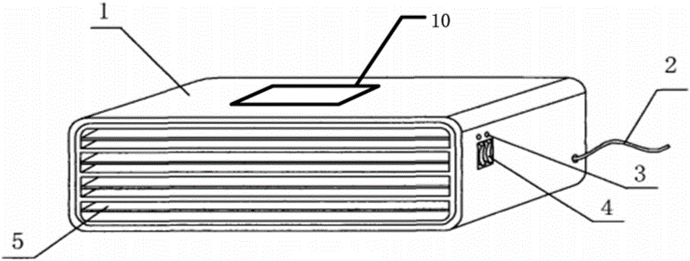 Heater with air monitoring function