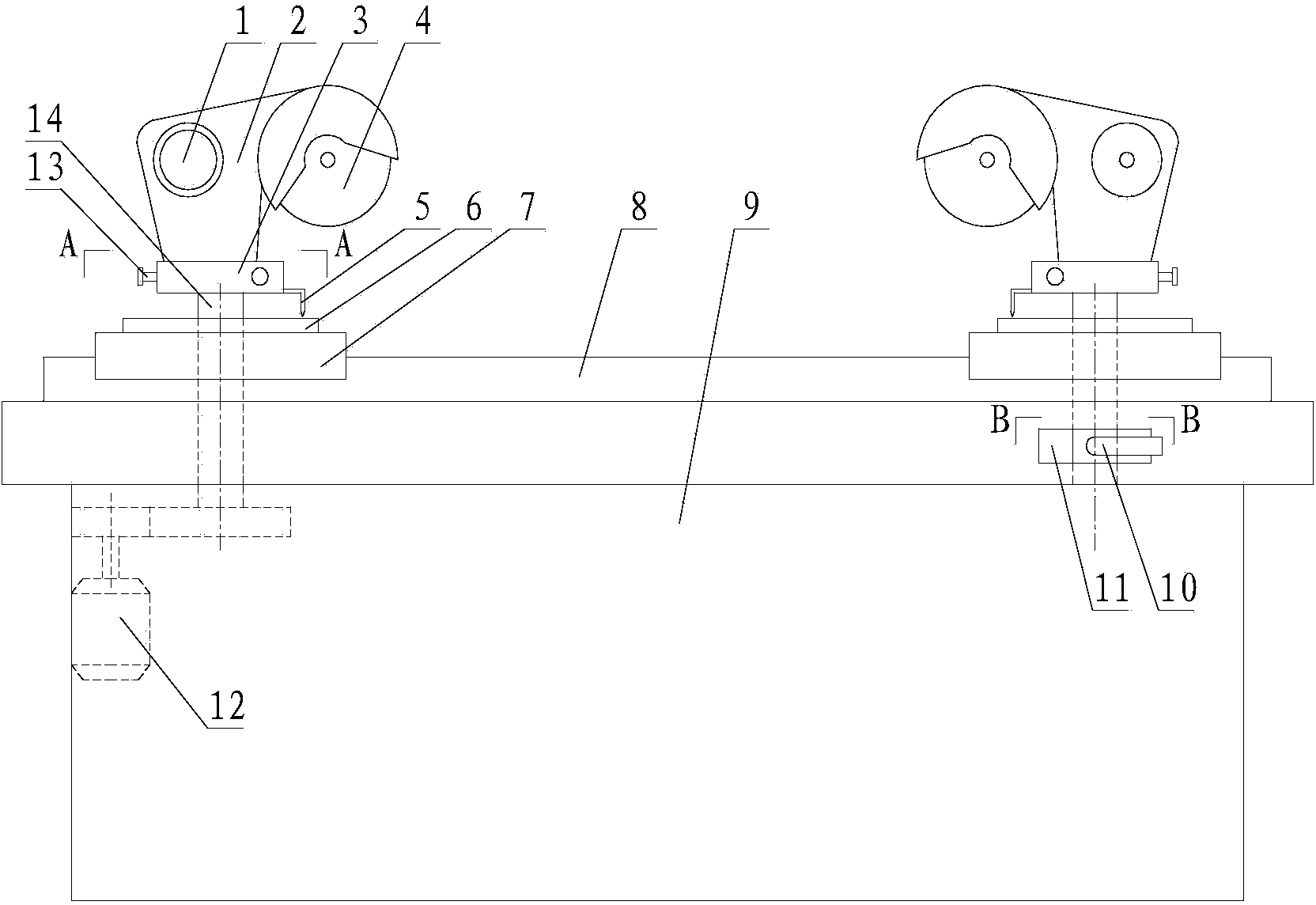 Material breaking cutting device
