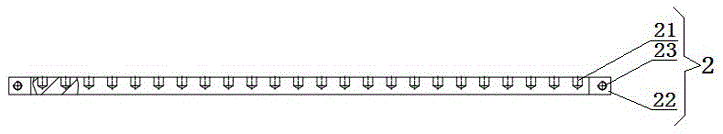 Electromagnetic iron plate of electronic jacquard of narrow-width loom