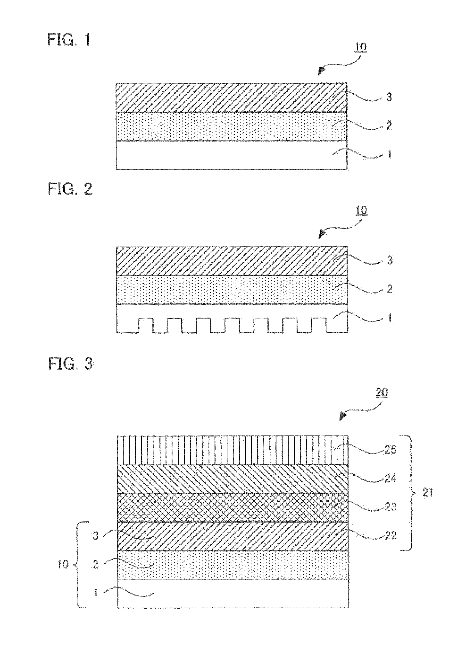 Heat dissipating substrate, and element equipped with same