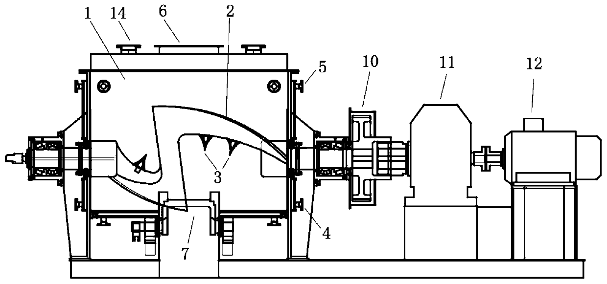 Paste-agglomeration-resistant carbon cooling machine