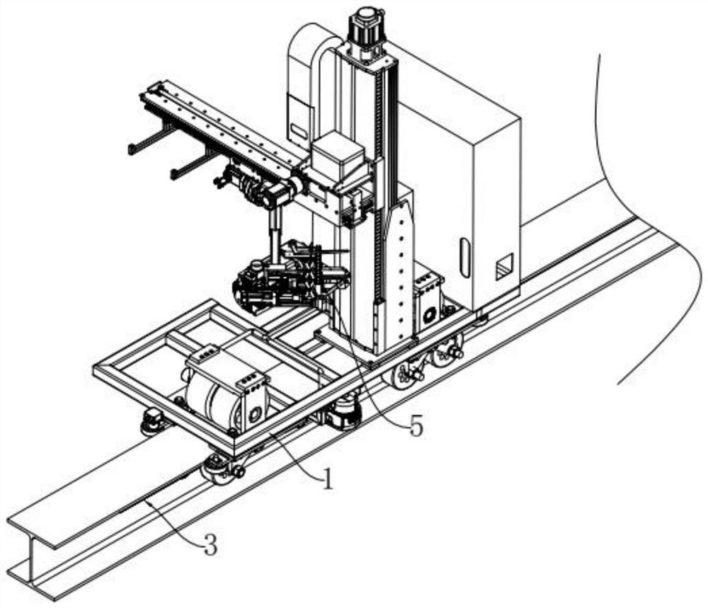 Automatic hook lifting walking robot for railway hump operation