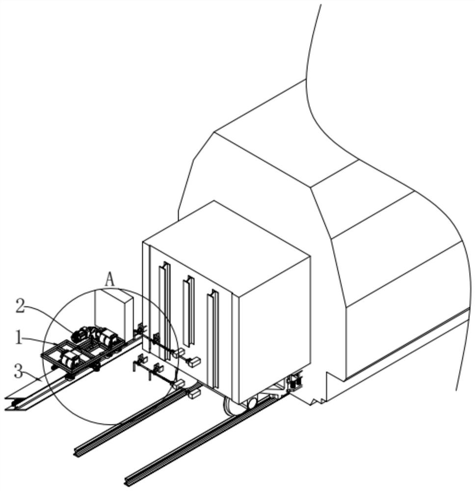 Automatic hook lifting walking robot for railway hump operation